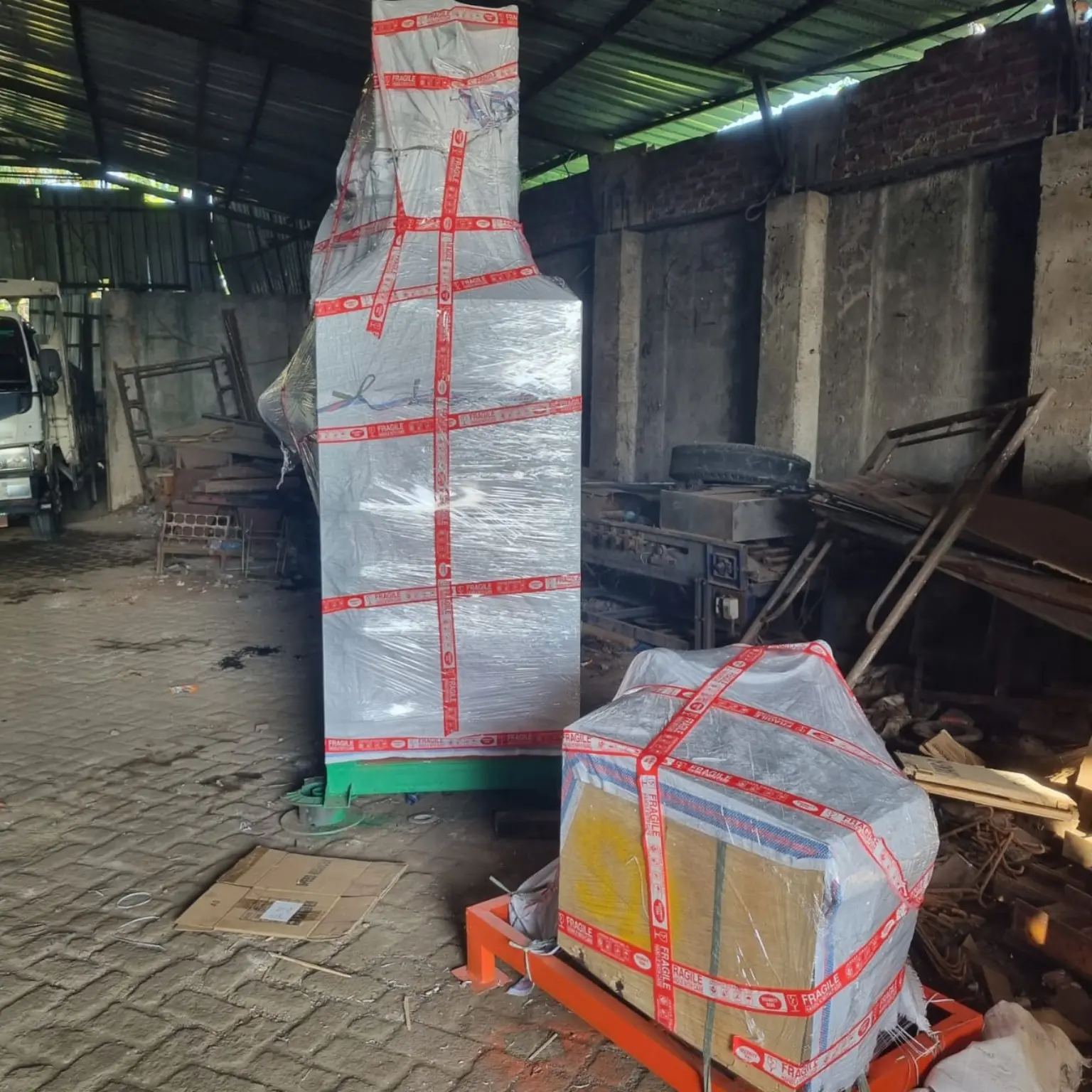 Siap diberangkatkan mesin sebelum pengiriman